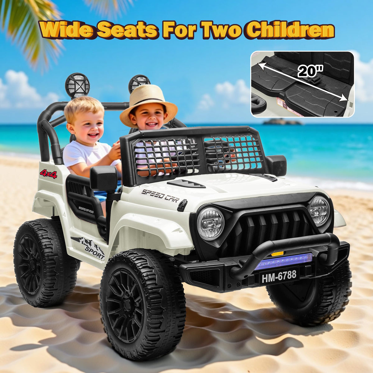 24V 2 Seater Ride on Car P766