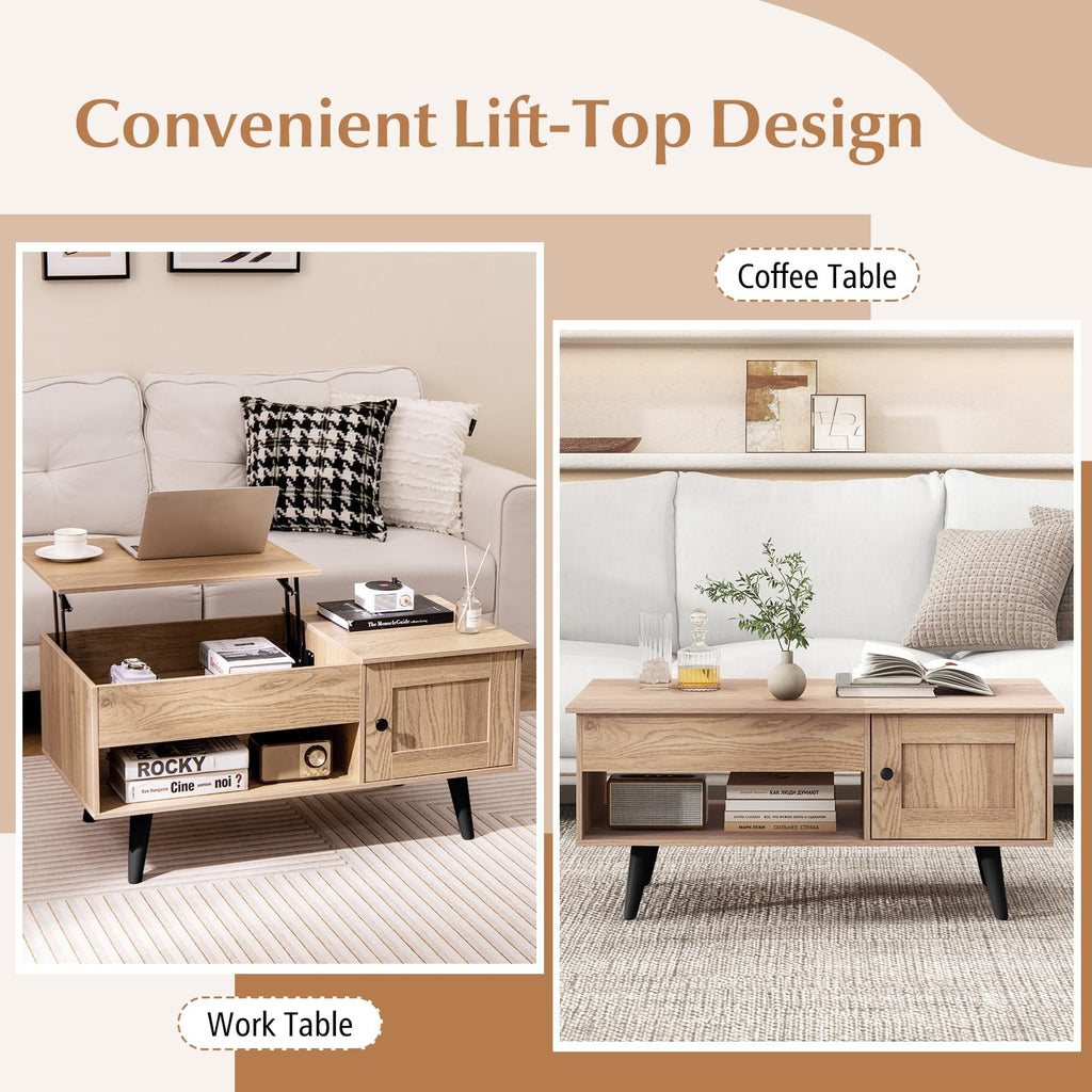Lift Top Coffee Table with Storage and Hidden Compartment Z138
