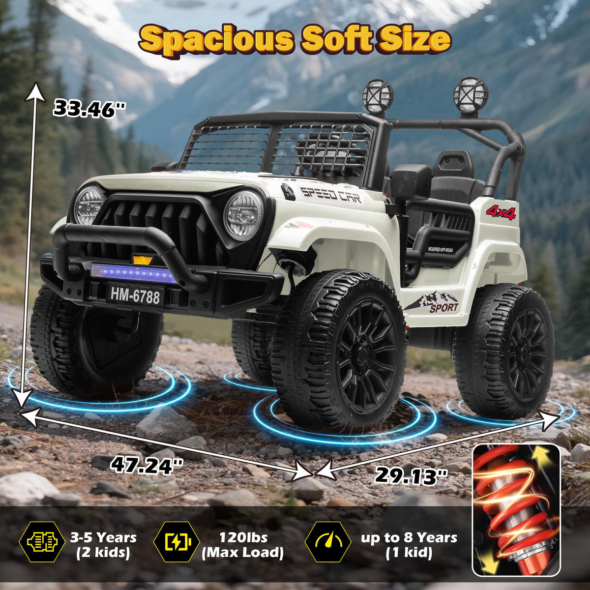 24V 2 Seater Ride on Car P766