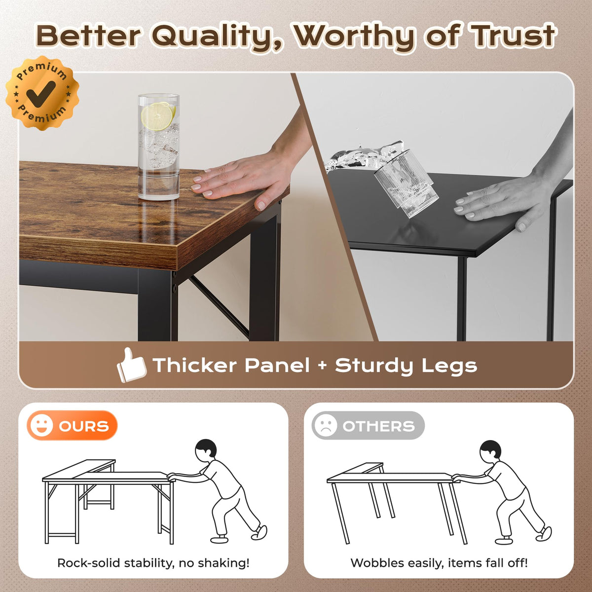63 Inch L Shaped Desk with Power Outlets N9978