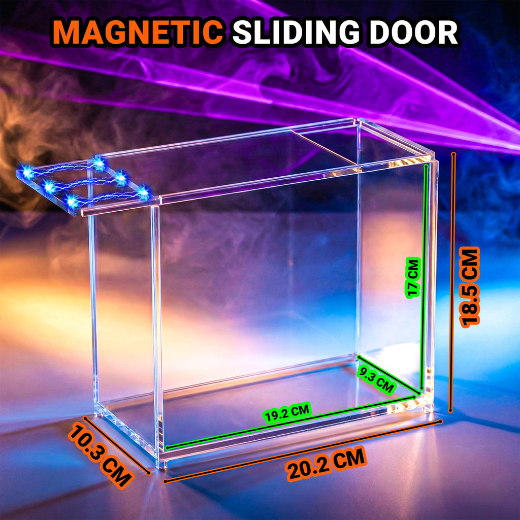 2 Pack Acrylic Case Stackable Magnetic Protector for ETB Storage Q839