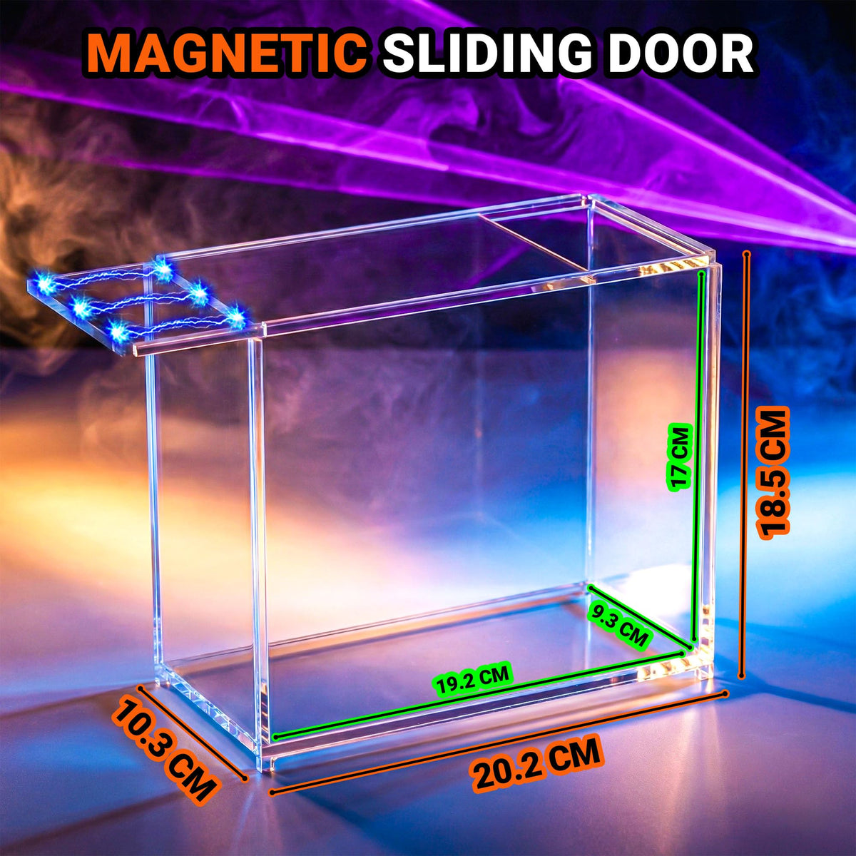 2 Pack Acrylic Case Stackable Magnetic Protector for ETB Storage Q839