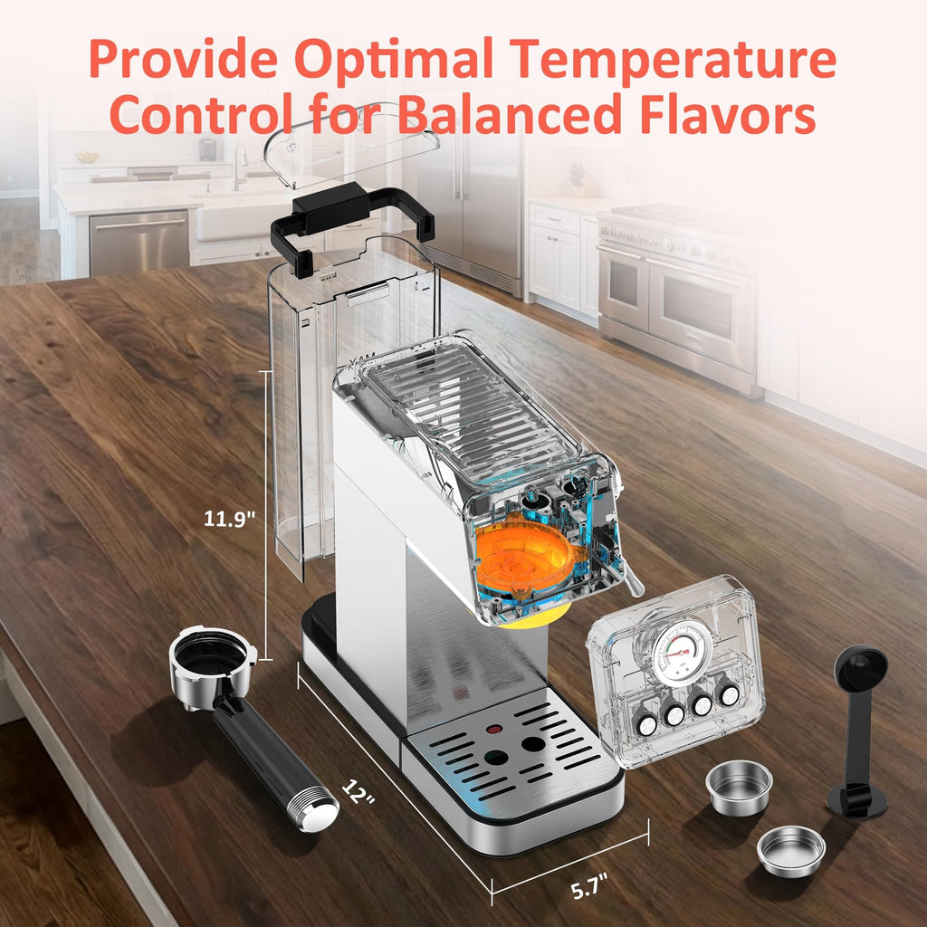 20 Bar Espresso Machine with Steam Wand A63383