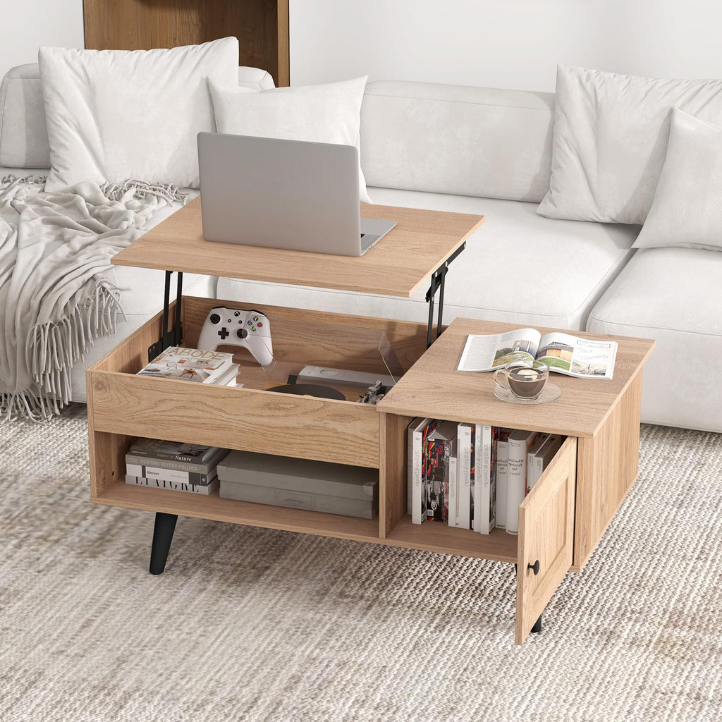 Lift Top Coffee Table with Storage and Hidden Compartment Z138