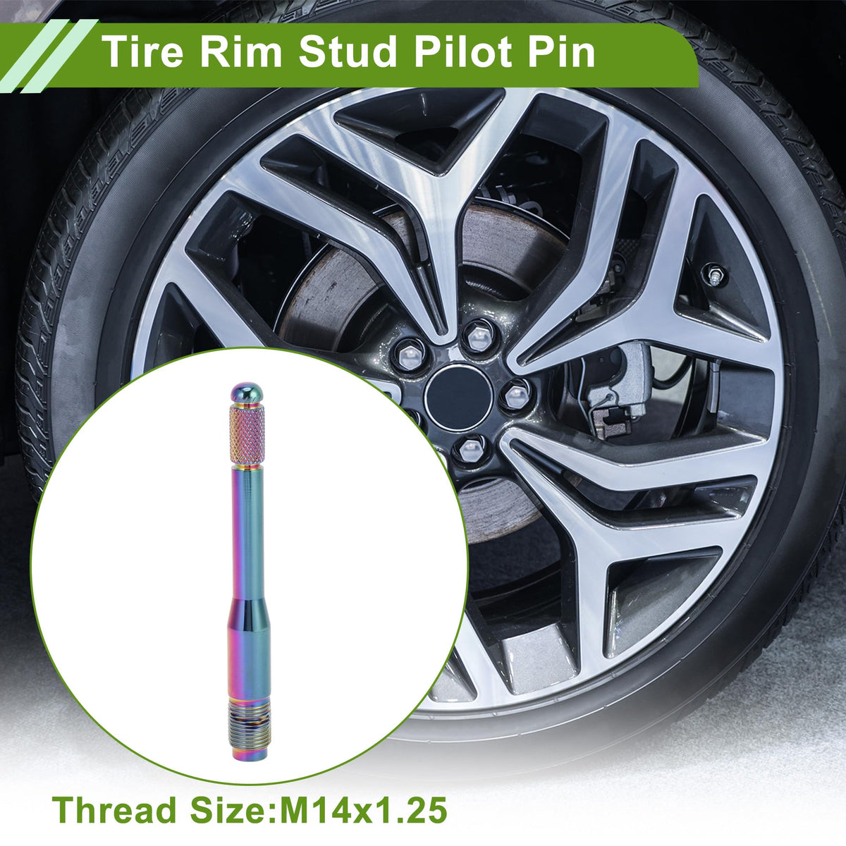 M14x1.25 120mm Wheel Alignment Pin Stainless Steel T2436