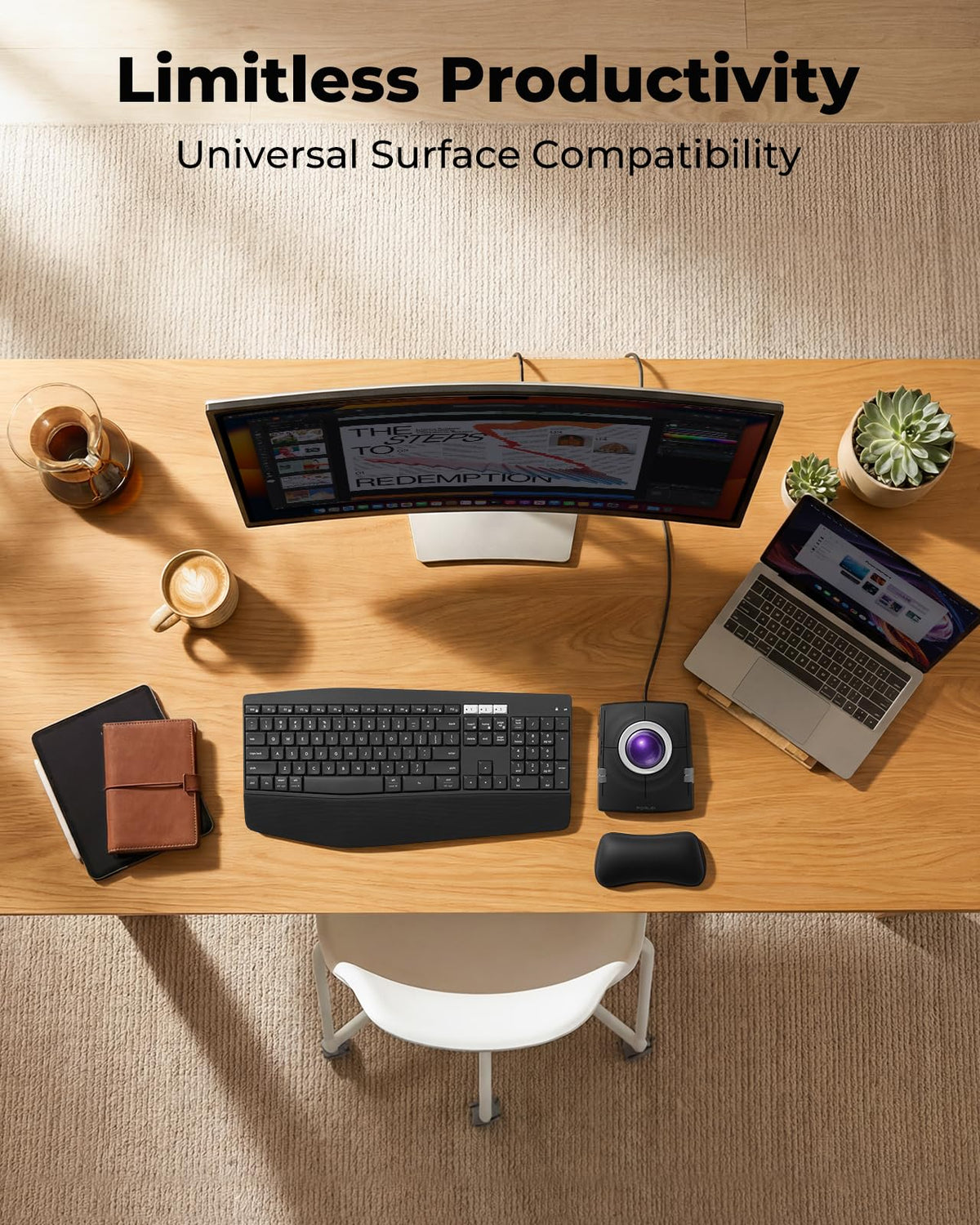 Wired Ergonomic Trackball Mouse P137