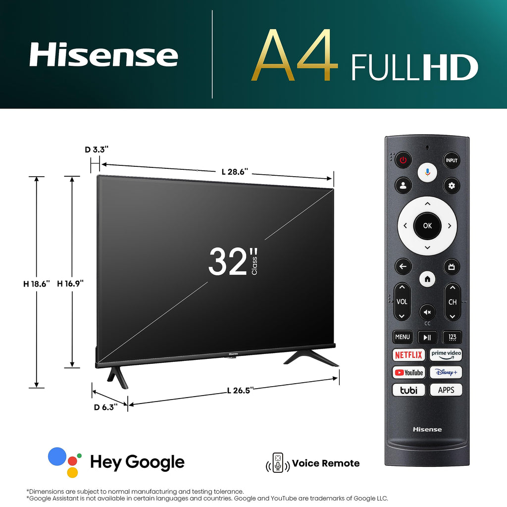 32-Inch FHD 1080p Google Smart TV V1273