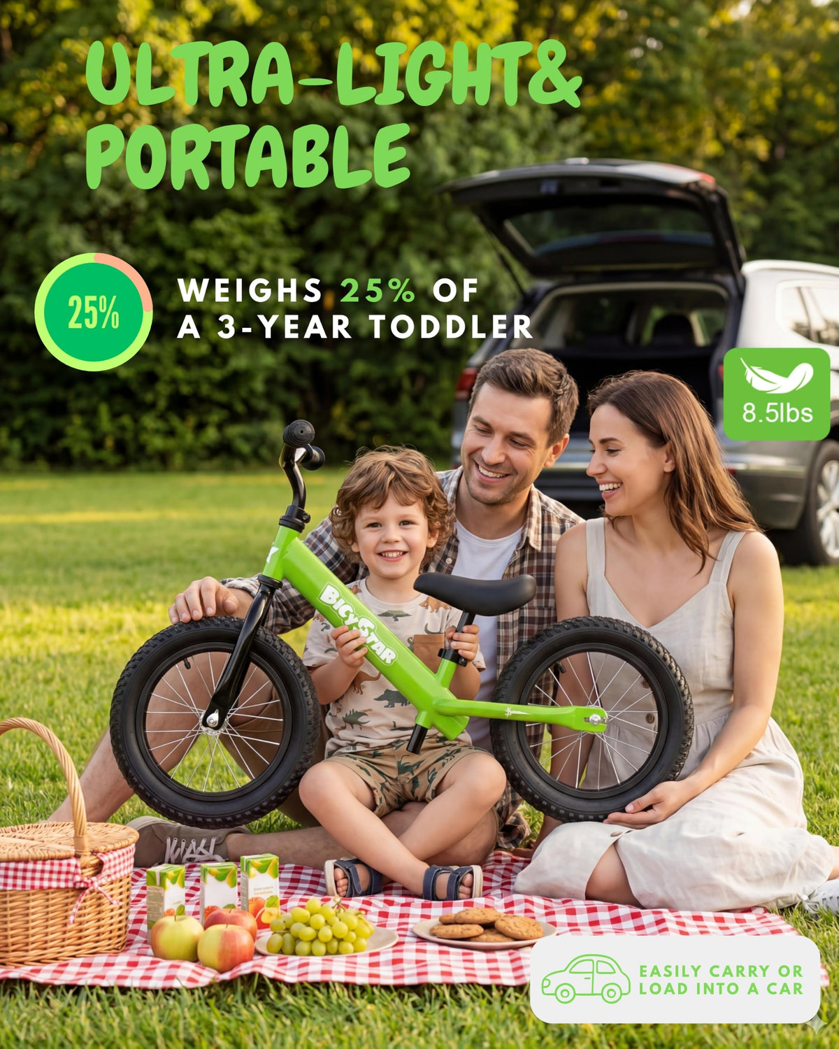 14 Inch Pink Balance Bike with Air Rubber Tires E998929