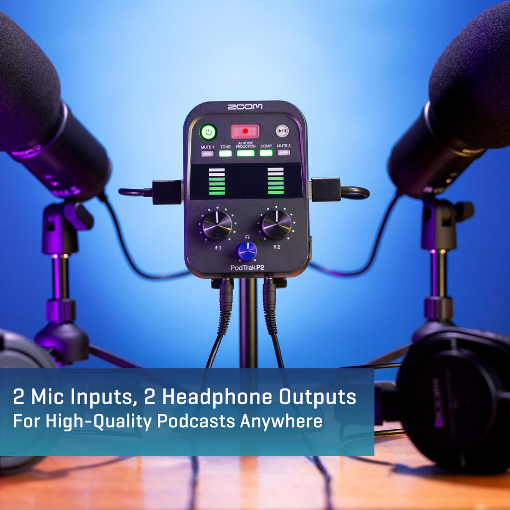 Podcast Recorder with 2 USB Mic Inputs L887430