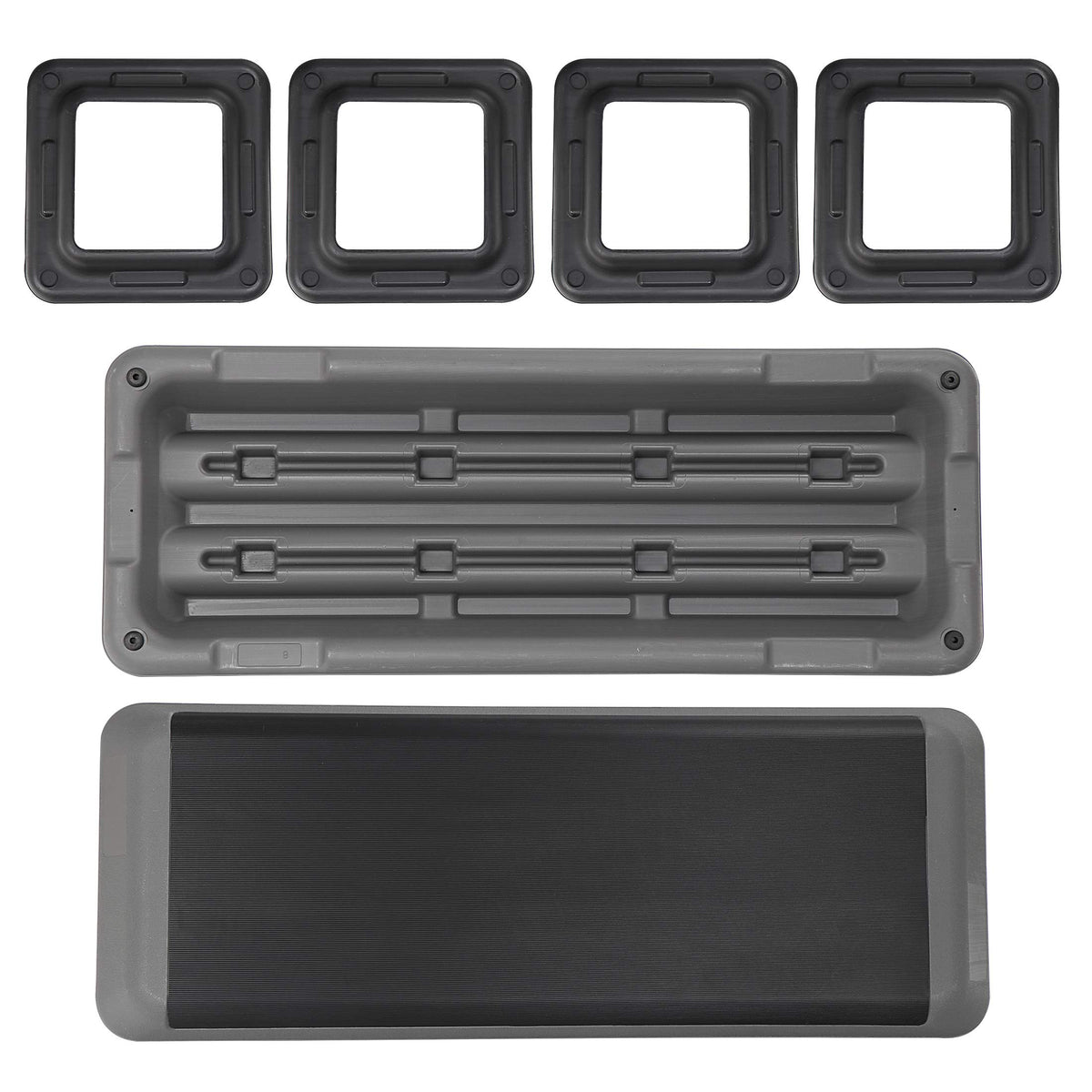 43 Inch Adjustable Aerobic Step Platform with 4 Risers J77149
