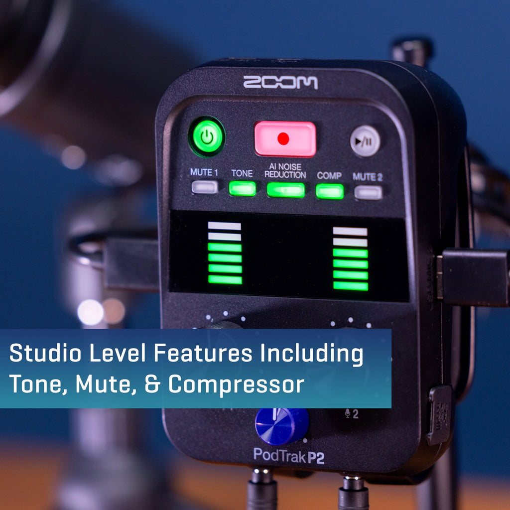 Podcast Recorder with 2 USB Mic Inputs L887430
