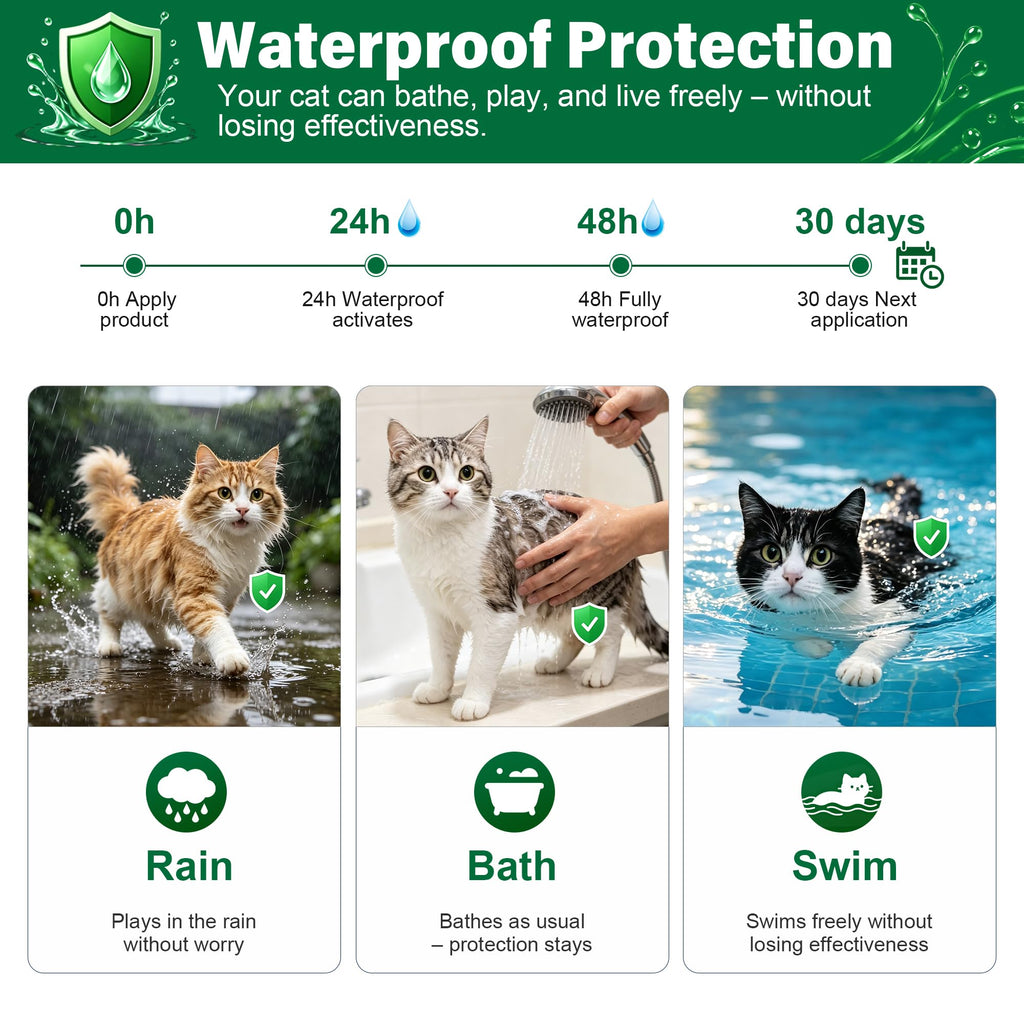 Flea and Tick Drops for Cats 6 Pack E7559
