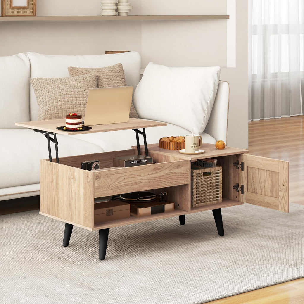 Lift Top Coffee Table with Storage and Hidden Compartment Z138