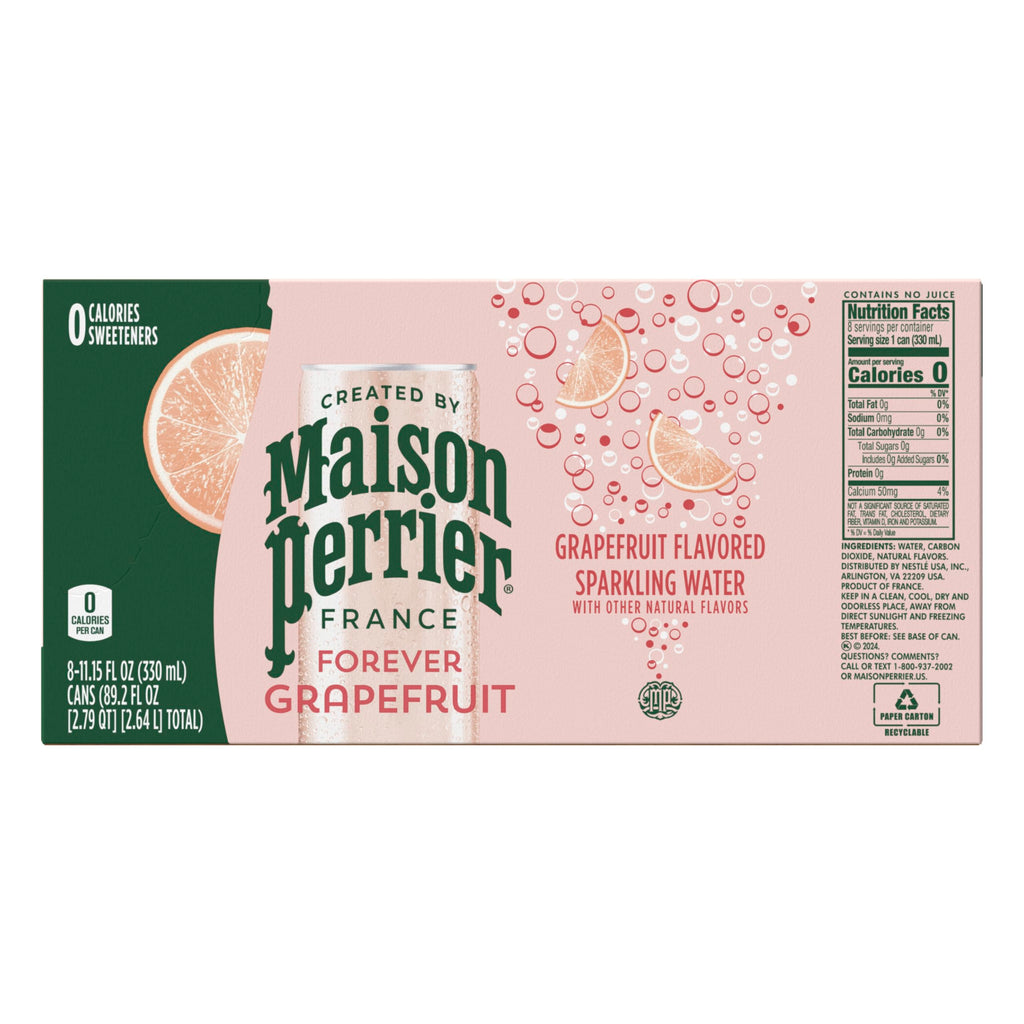 Grapefruit Flavored Sparkling Water, 11.15 Fl Oz Cans, 8 Count L3827