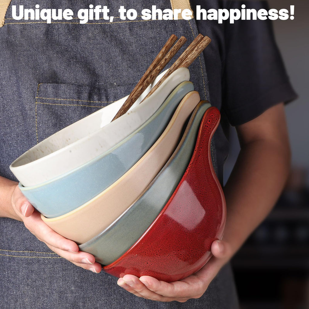 42oz Ceramic Ramen Bowl Set of 4 C22689