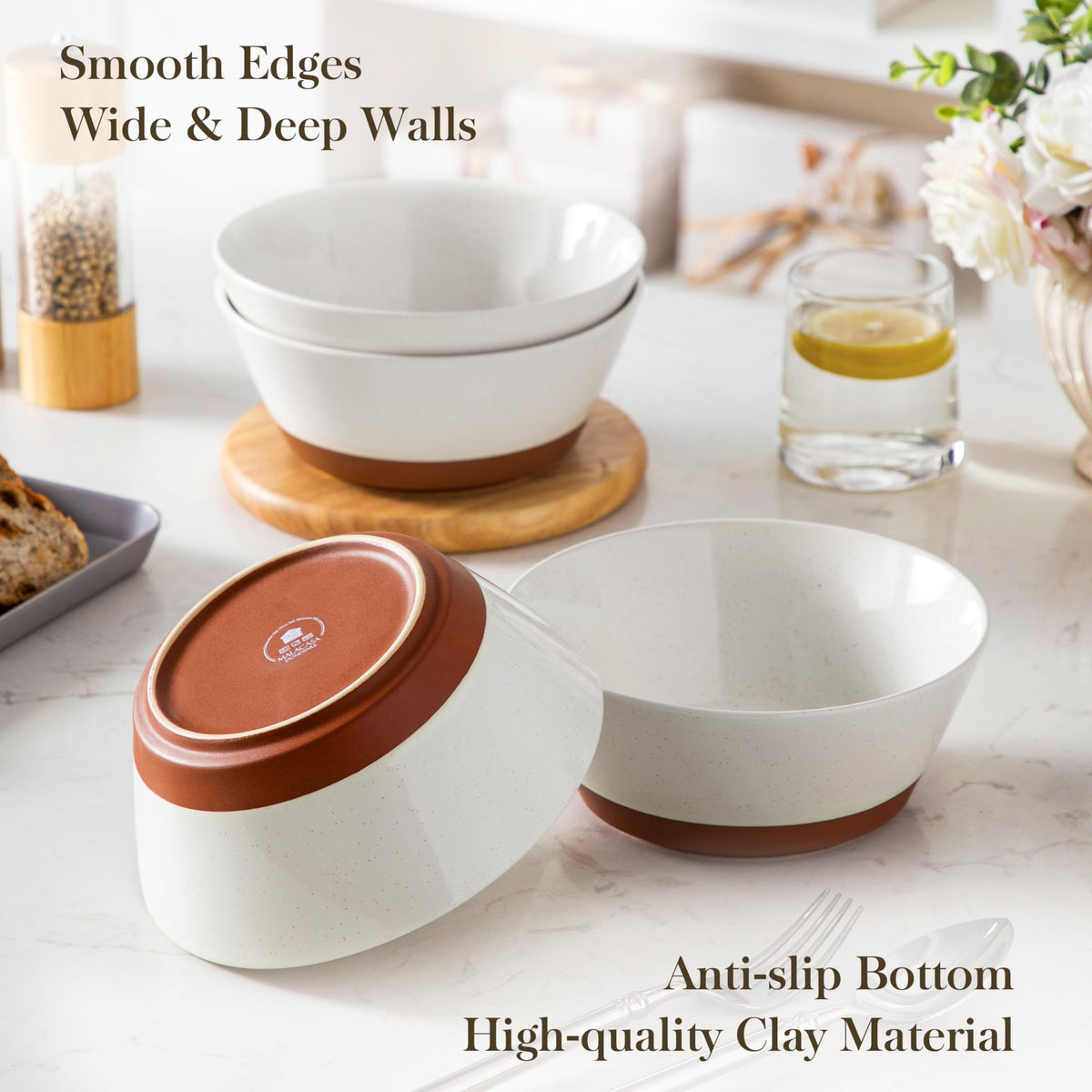 Ceramic Soup Bowls Set of 4 N162