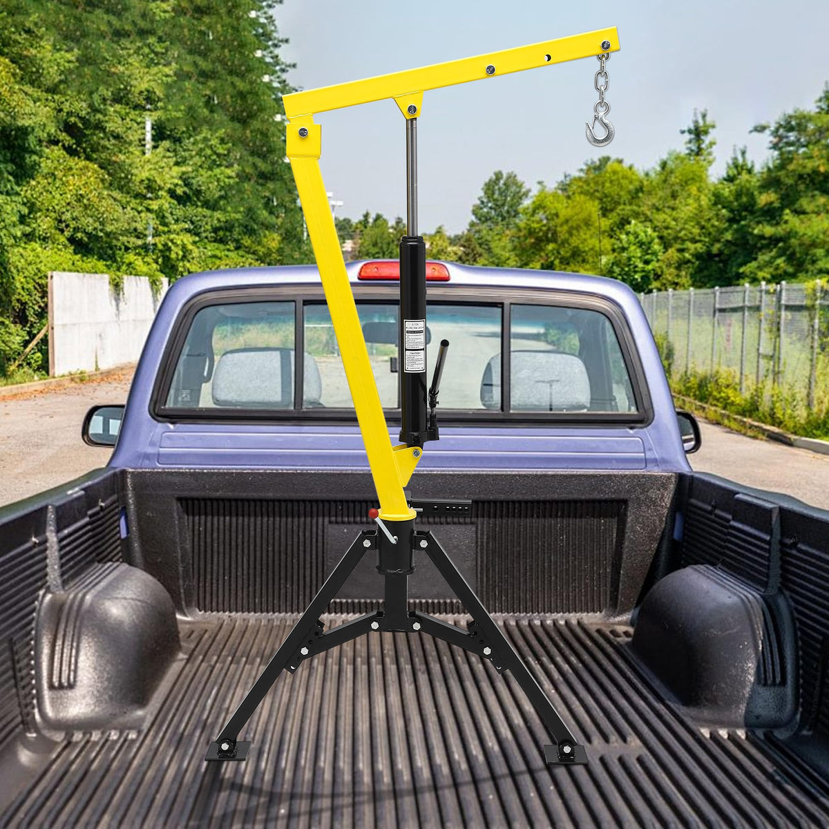 1000 LBS Hydraulic Truck-Mounted Crane with 360° Swivel A764202