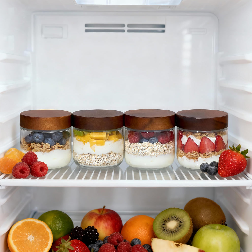 12 oz Glass Jars with Lids 6 Pack G37447
