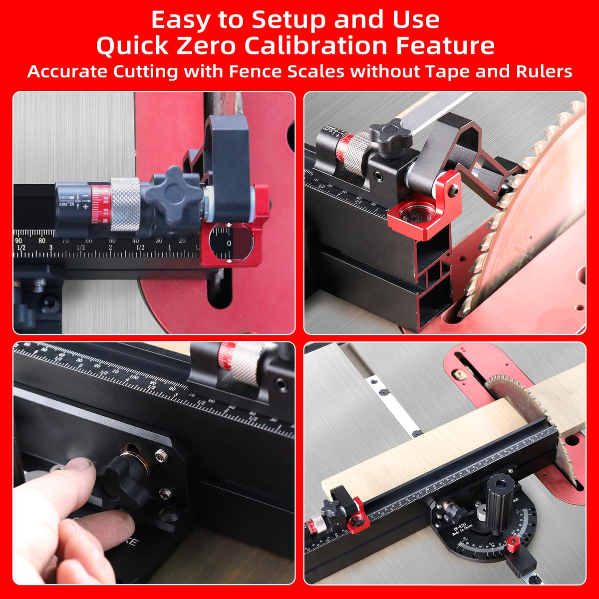 Table Saw Miter Gauge with Micro Adjust Flip Stop C2042