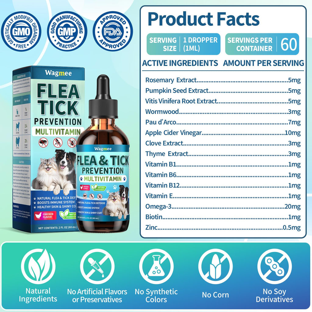 Flea and Tick Prevention for Dogs & Cats I584494