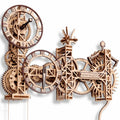 3D Wooden Clock Puzzle Building Kit with 257 Pieces Z140