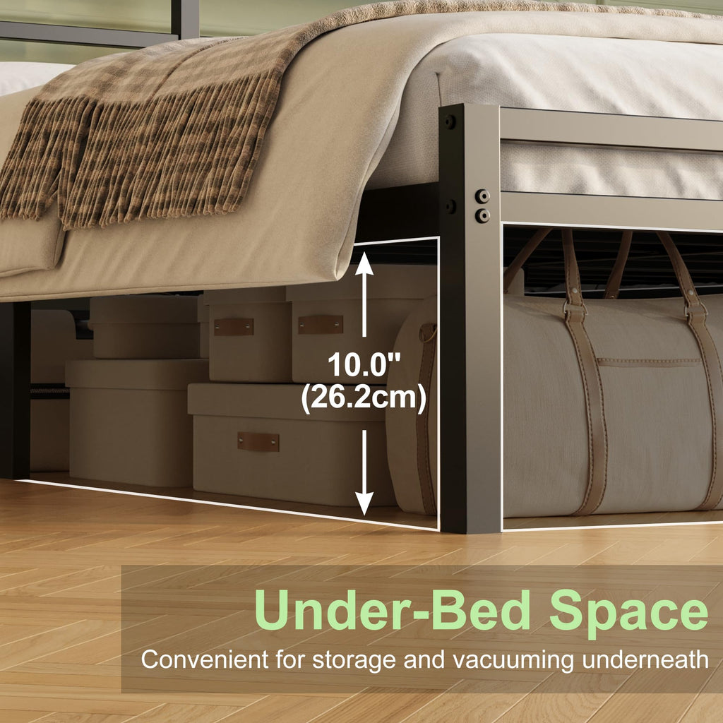 12 Inch Full Size Bed Frame with Headboard and Footboard R593449