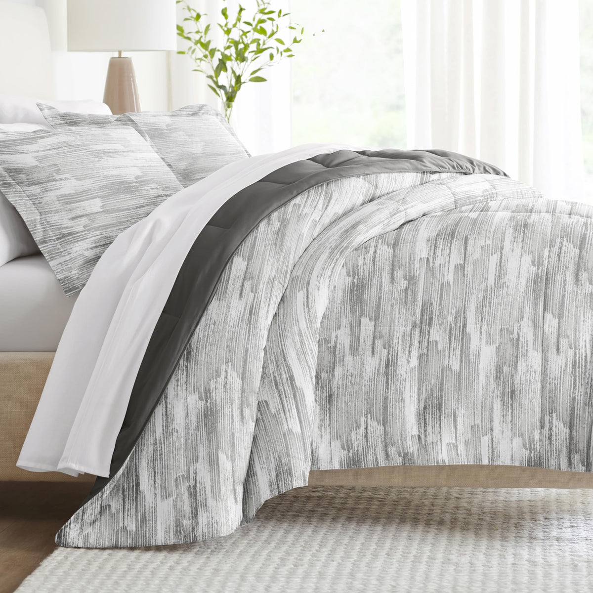 Reversible King Size 3 Piece Comforter Set S2279