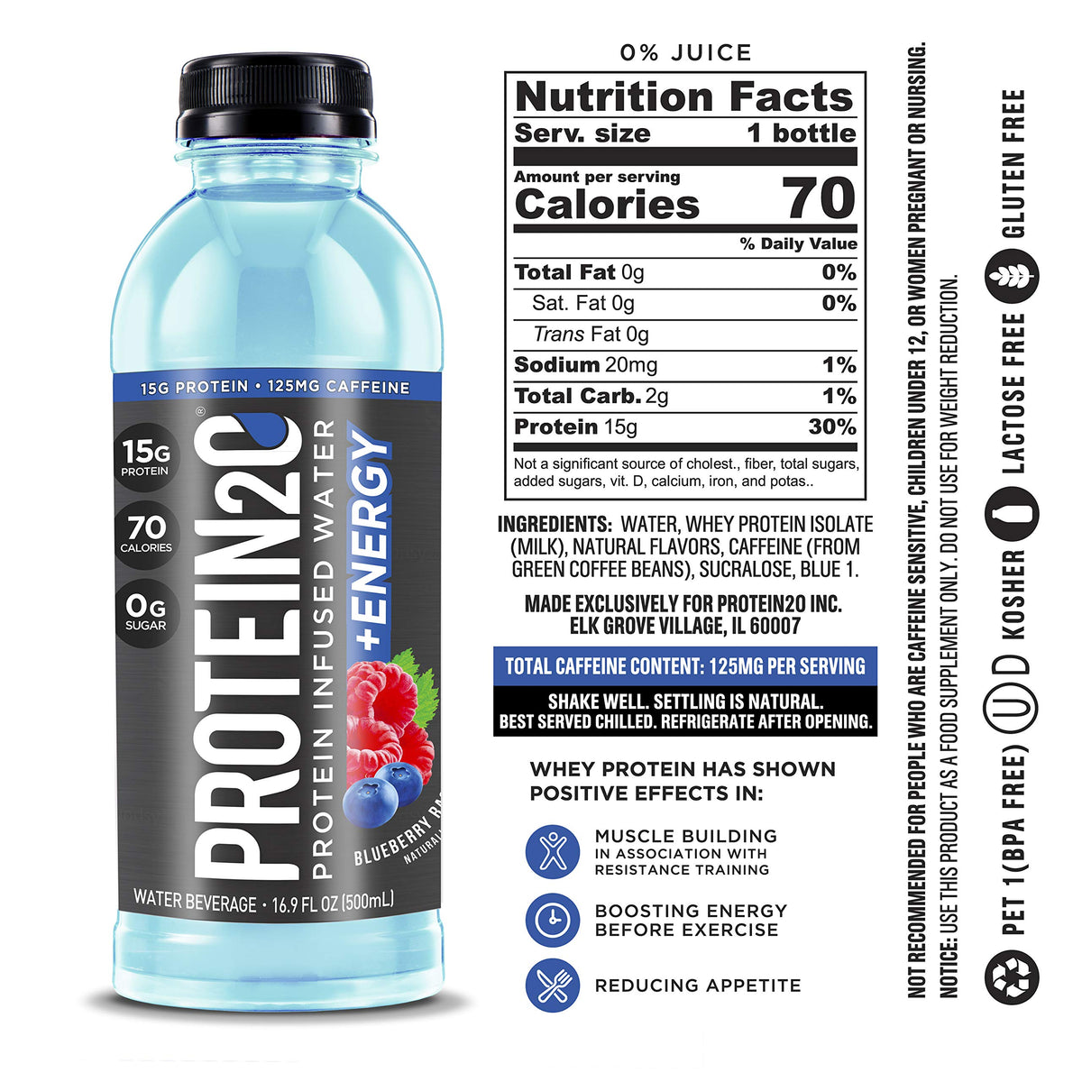 Whey Protein Infused Water Variety Pack 16 Count K51434