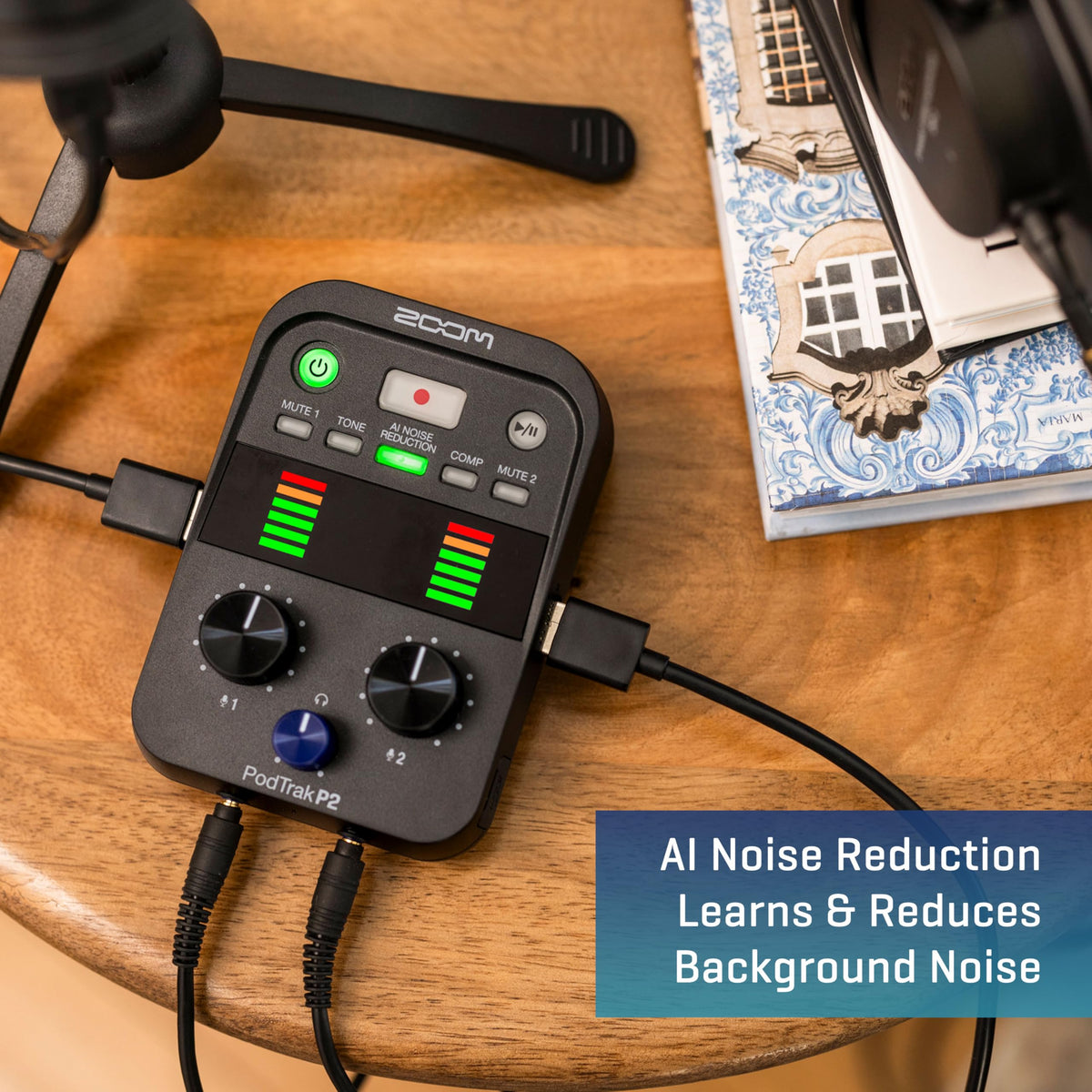 Podcast Recorder with 2 USB Mic Inputs L887430