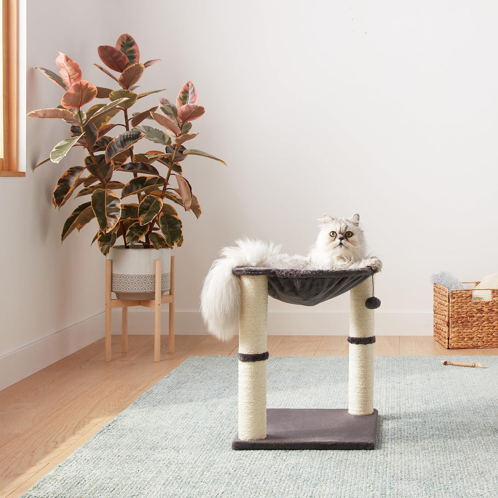 Cat Condo Tower with Hammock Bed and Scratching Posts U100